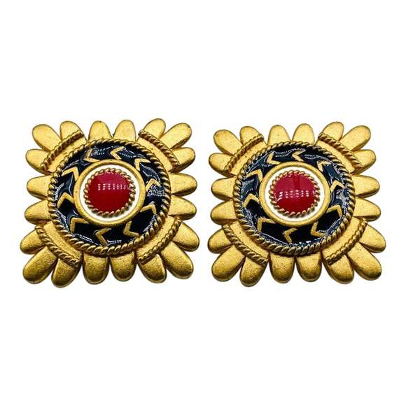Vintage Jewelry - Vintage Clip On Earrings, 1980s